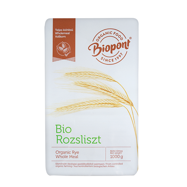 Biopont bio celozrnná ražná múka 1000 g - 14849