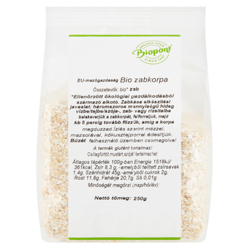 Biopont Bio ovsené otruby 250 g - 21801
