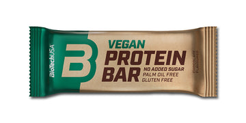 BioTech USA Vegan Proteinová tyčinka čokoládová 50 g - 87178