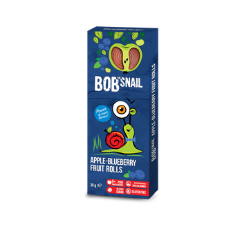 BOB SNAIL Ovocná rolka jablko-čučoriedka 30 g - 88356