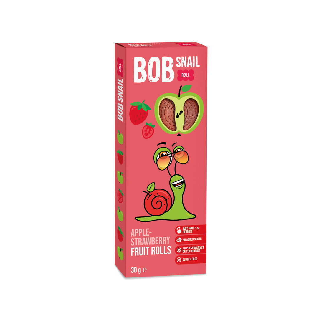 Bob Snail ovocná rolka jablko-jahoda 30 g - 88358