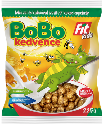 Kukuričný mel, ochutený bobovým medom a kakaom 225 g