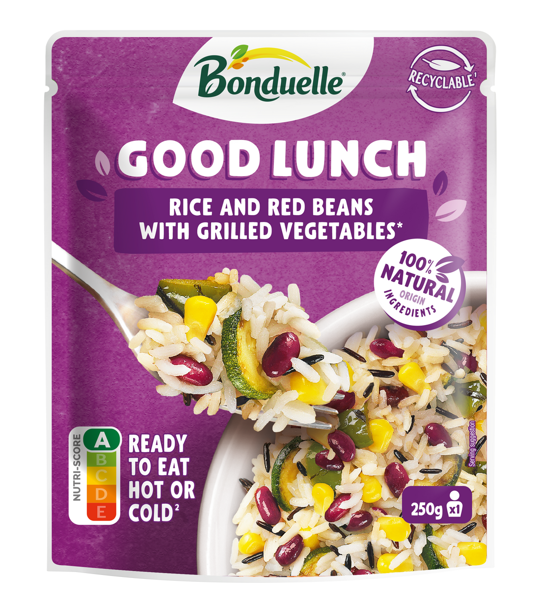 Bonduelle good lunch ryža a červené fazule 250 g