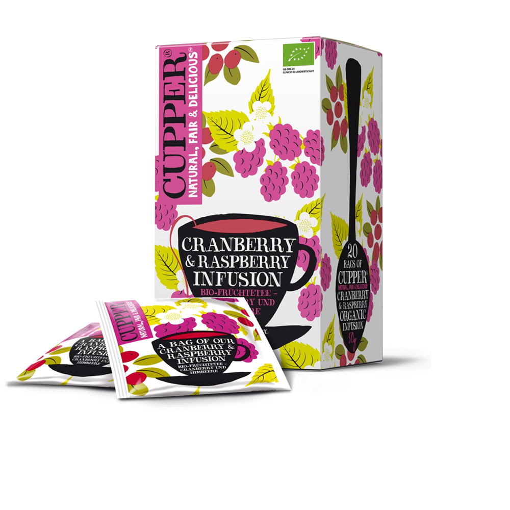 Cupper BIO Ovocný čaj s brusnicami a malinami 50 g - 58252