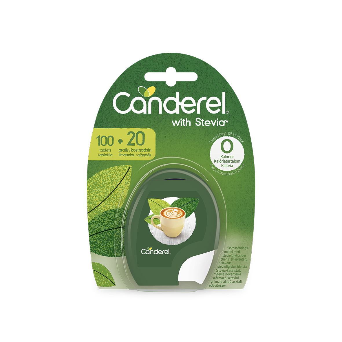 Canderel Stevia Sladidlo tablety 120 ks (10 g) - 87211