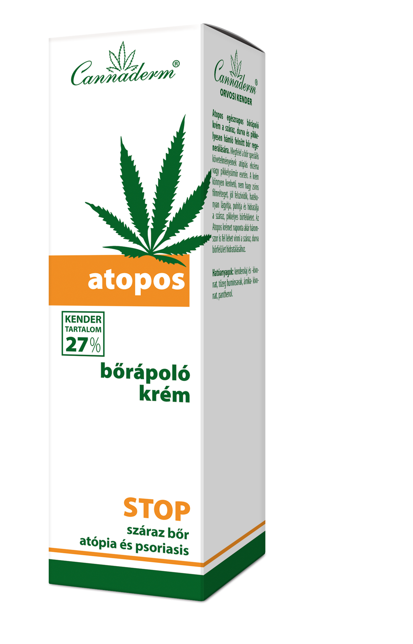 Cannaderm Atopos regeneračný krém na atopickú pokožku a psoriázu 75 g - 85379