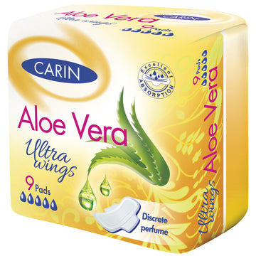 Carin ultra aloe vera ultra tenký krídelný kvet 9 kusov