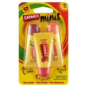Carmex Minis: Trio balzamov pre dokonalé pery s OF 15 - 92764