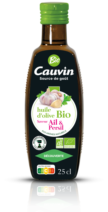 Cauvin bio olivový olej s česnekom a petrezelem 250 ml