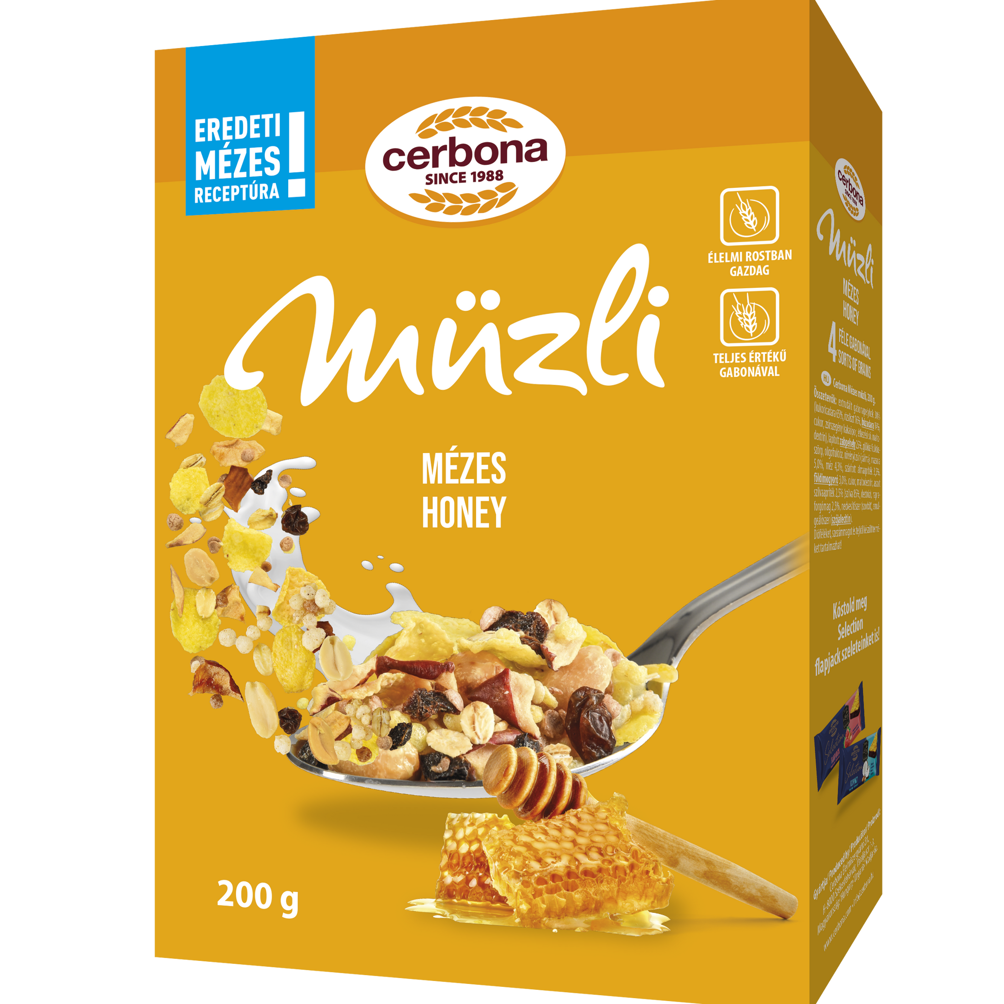 Cerbona müsli s medovou príchuťou 200 g - 96395