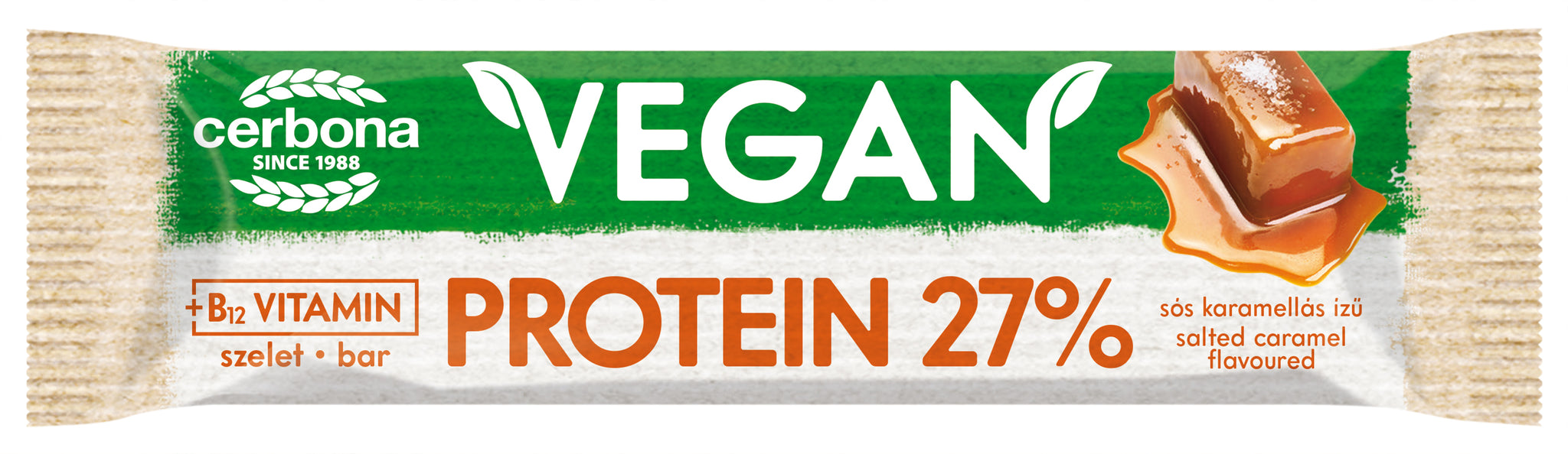 Cerbona vegánske rezané proteíny so slanou karamelkou 40 g