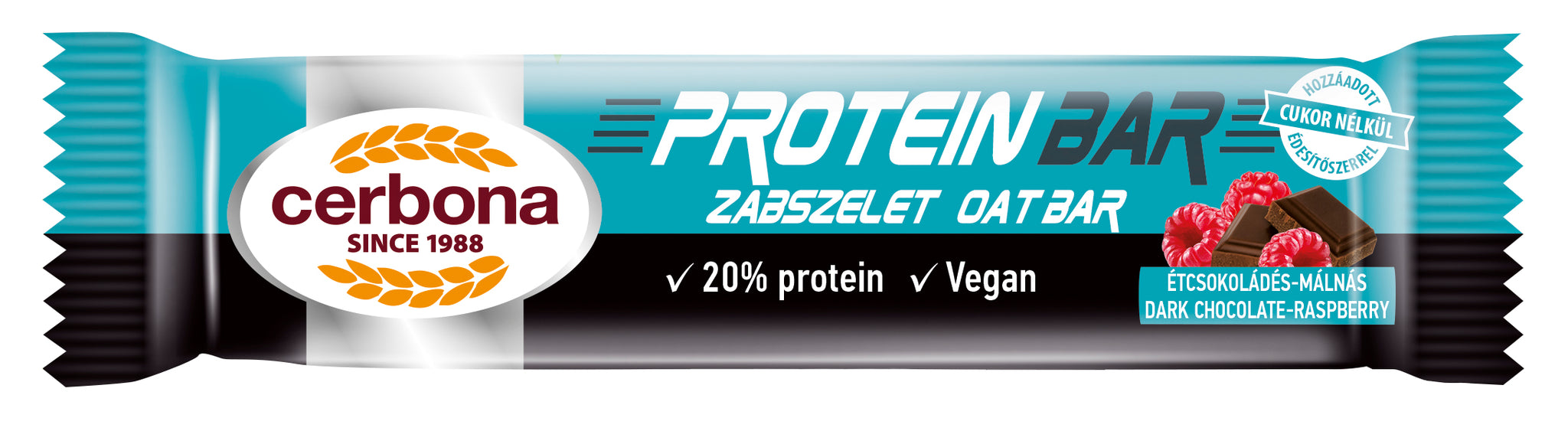 Cerbona jablko-šťava proteínová jedlá čokoládová kaša 40 g