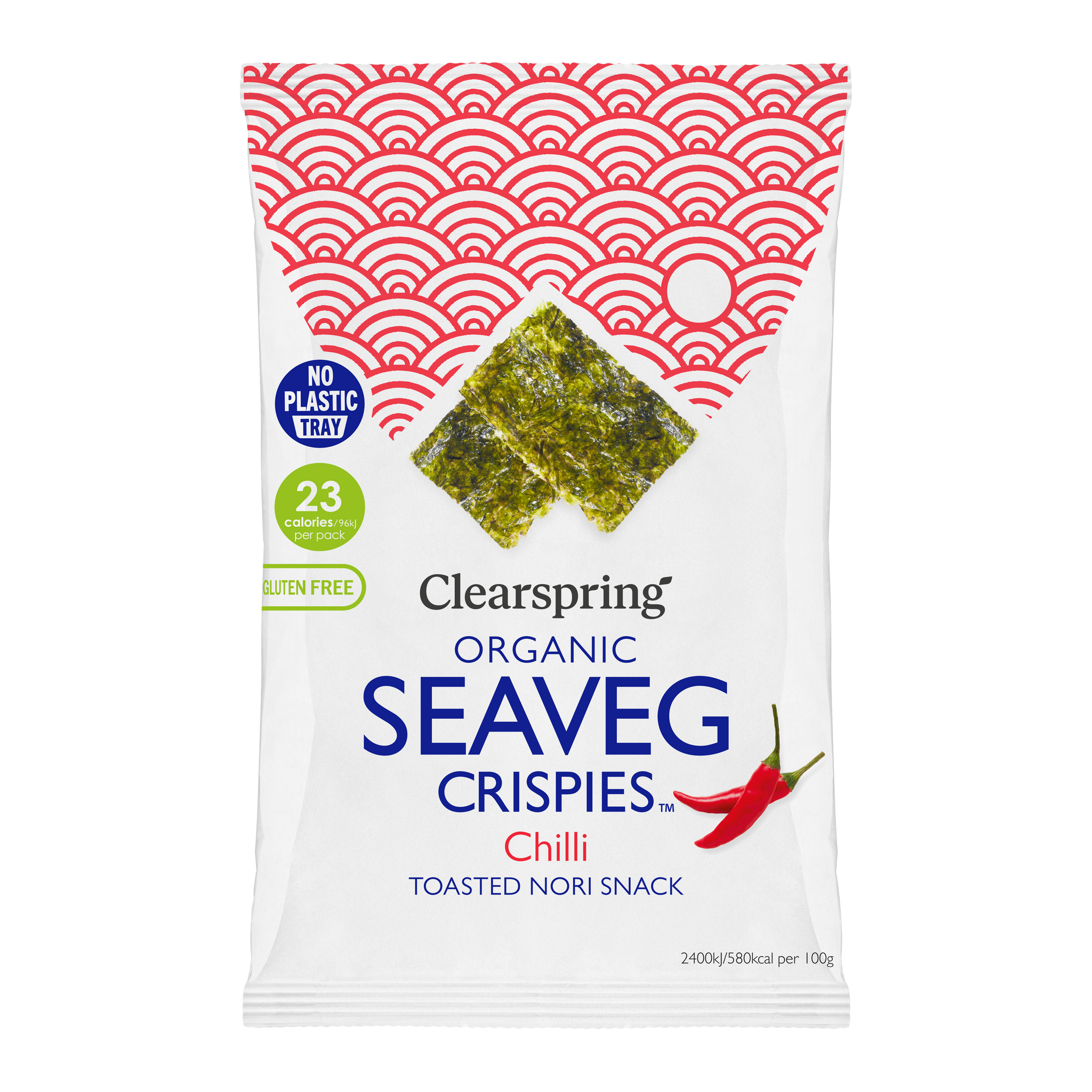 Clearspring Organic Seaveg Crispies s chilli príchuťou 4 g - 95953
