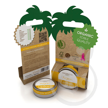 Coconutoil cosmetics organický balzam na pery s arganovým olejom 10 ml - 47286
