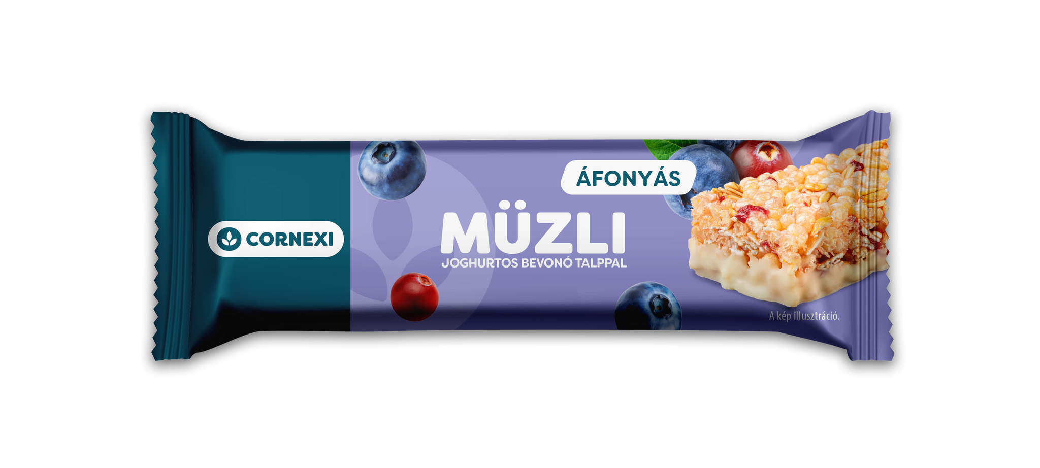 Cornexi muesli s plátkom jahody s jogurtovým povrchom 25 g