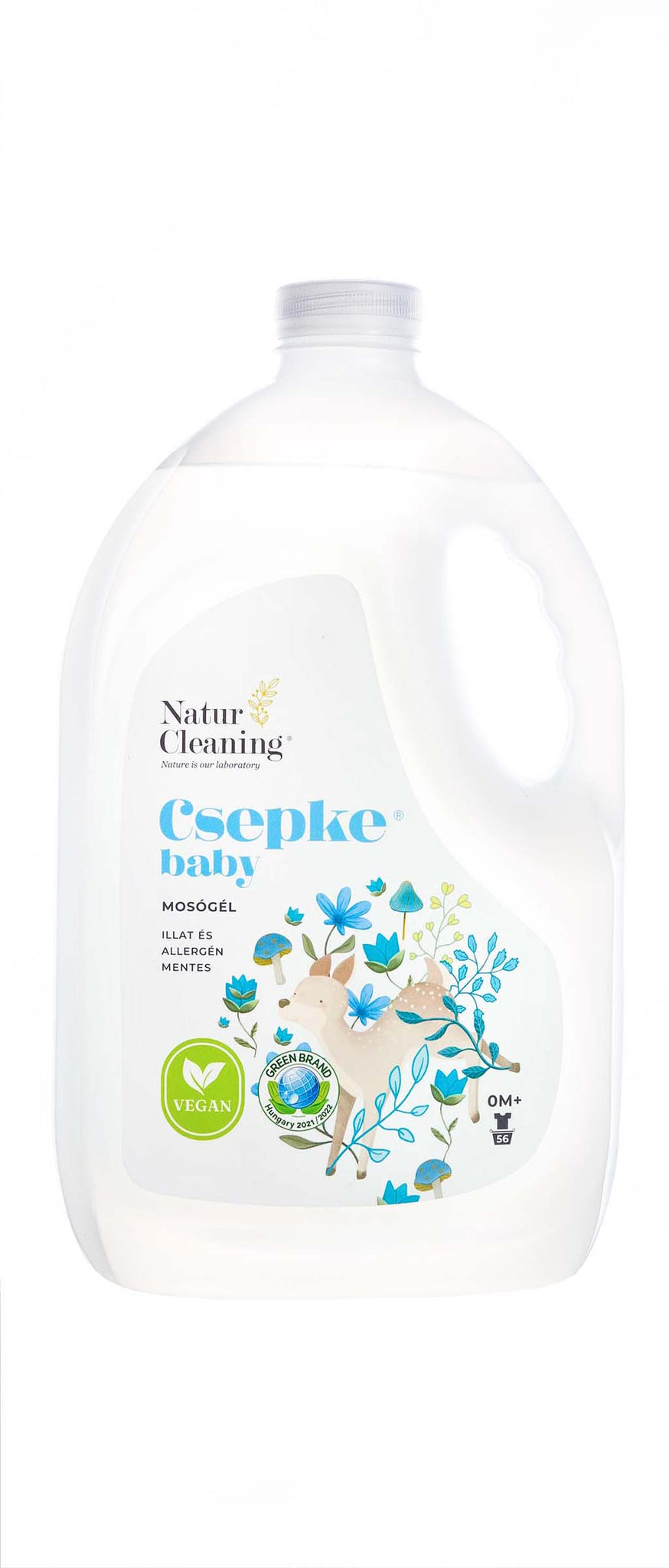 Csepke baby mosógél 4000 ml, illat- és allergénmentes - 90127