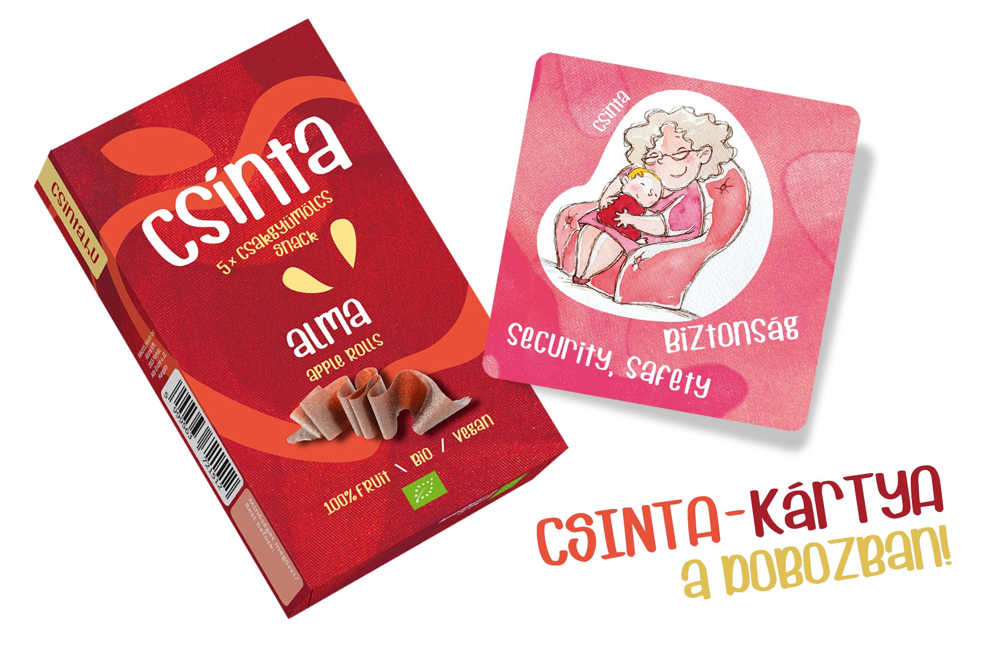 Csinta Bio Jablkové Rolky 5 kusov 60 g - 90735