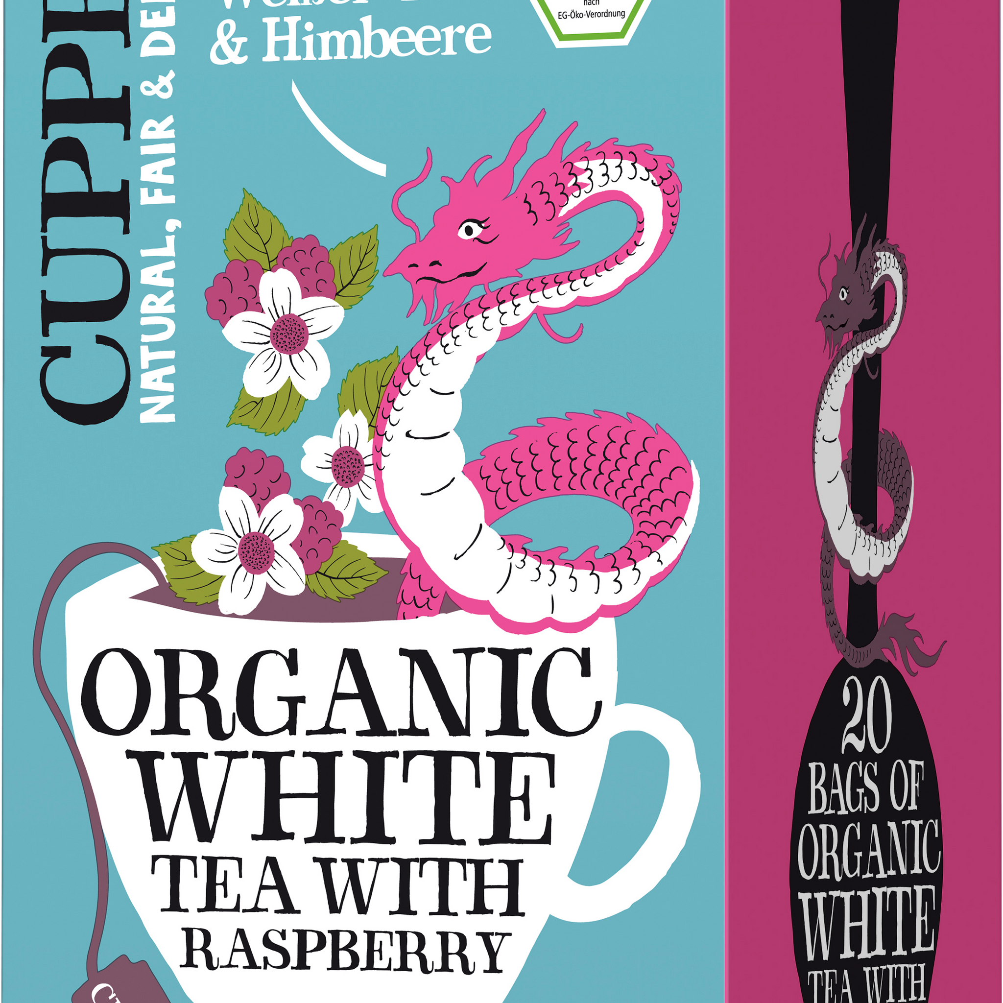 Cupper Biely čaj s príchuťou malín 34 g - 91071