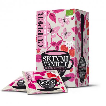 Cupper Bio Ovocný čaj s jahodami a vanilkou 40 g - 58255