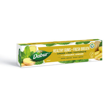 Dabur bylinný zubný krém bez fluoridu s gemom a mentou 100 ml