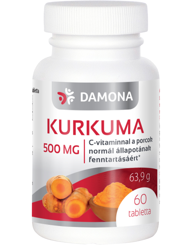 Damona kurkuma tablety 500 mg 60 šálok