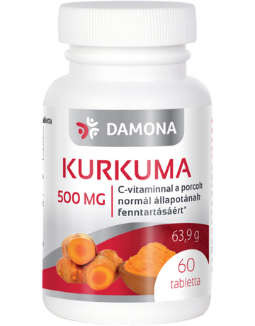 Damona kurkuma tablety 500 mg 60 šálok