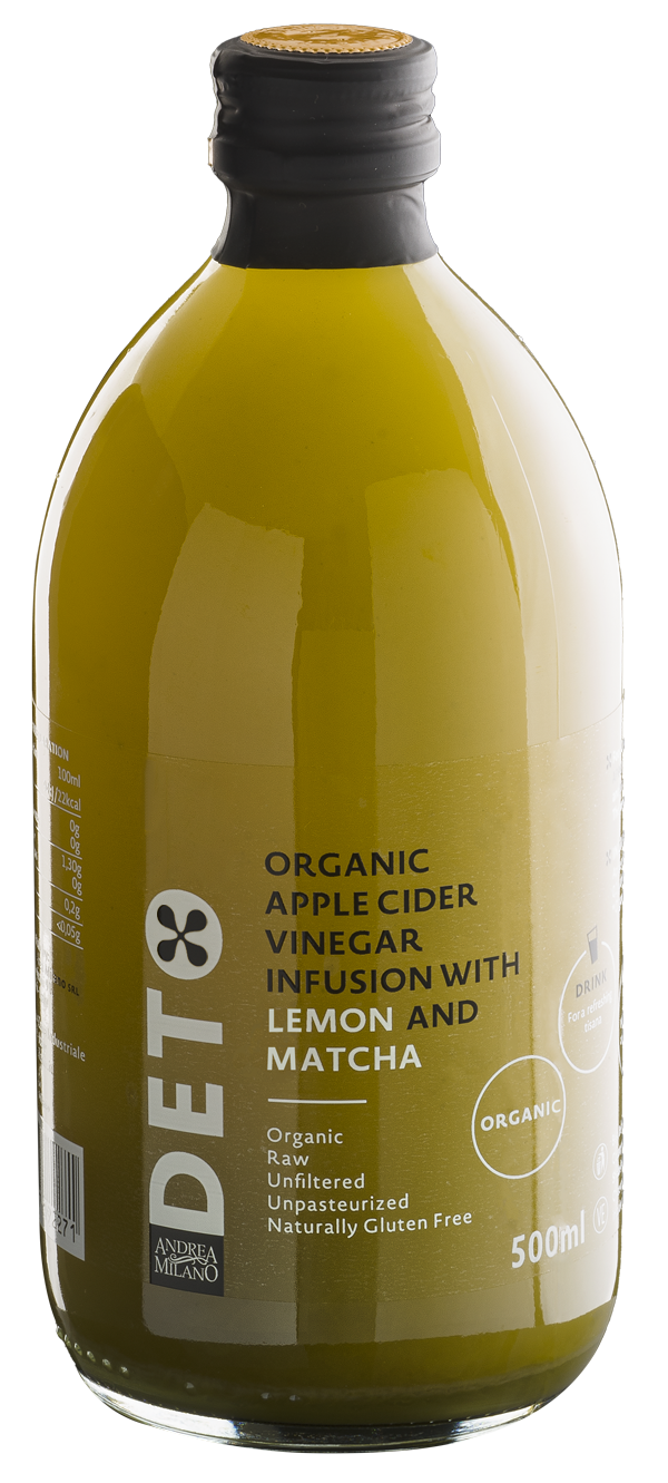 Andrea Milano Bio jablkový ocot s citrónom a matcha DETOX 500ml - 90599