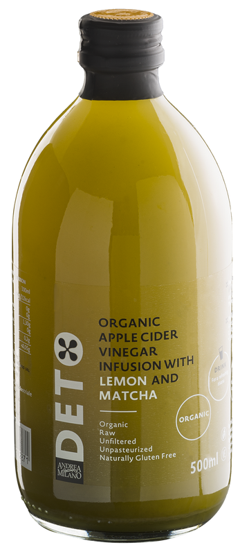 Andrea Milano Bio jablkový ocot s citrónom a matcha DETOX 500ml - 90599