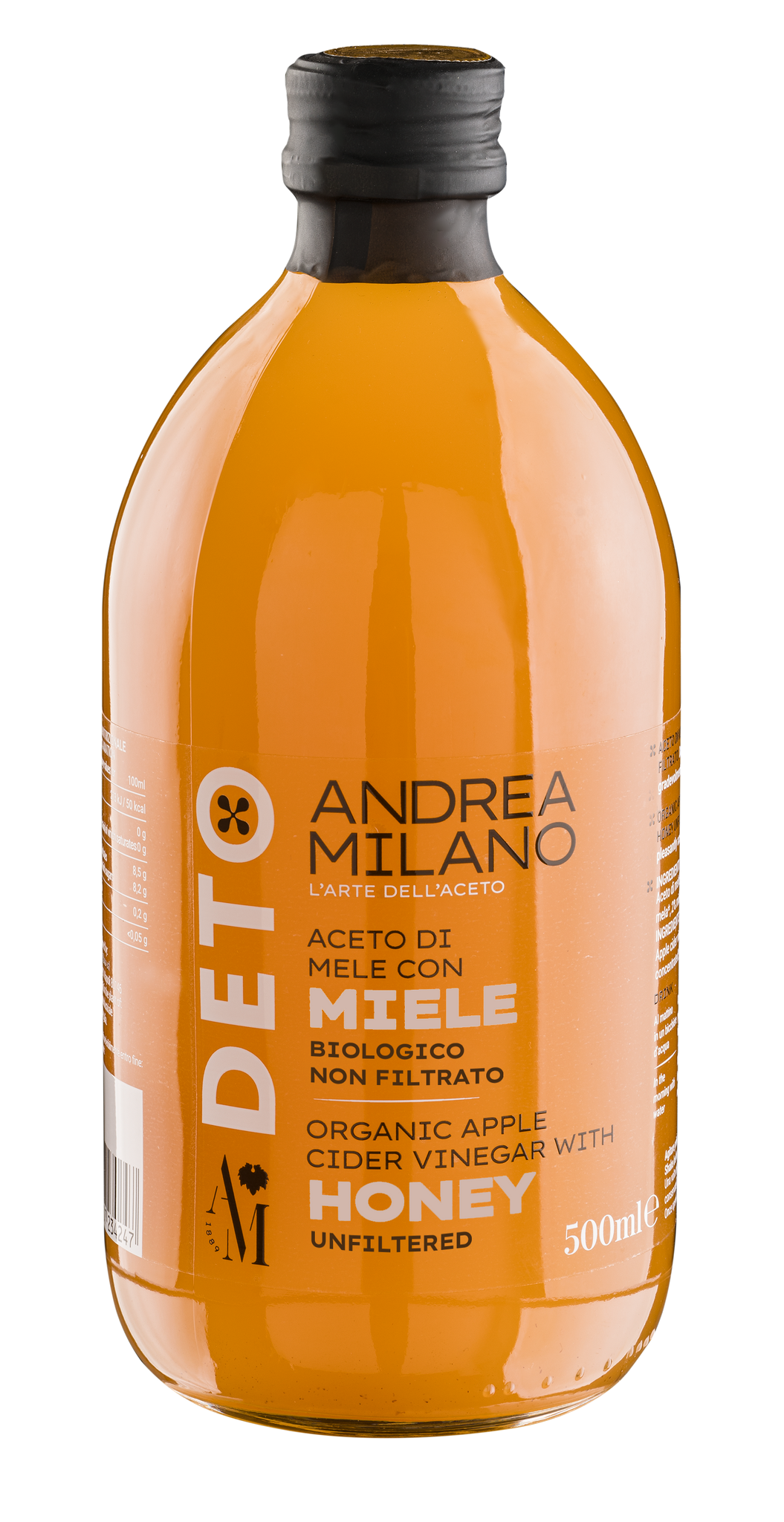 Andrea Milano Deto prírodný jablčný ocot s medom 500 ml - 95700