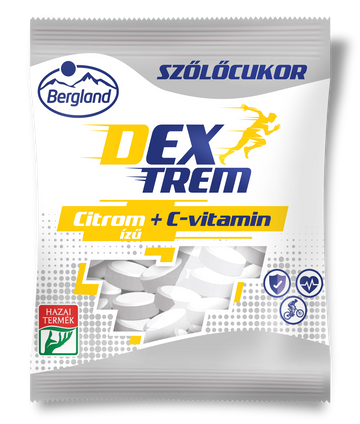 Dextreme hroznový cukor s citrónovou príchuťou a vitamínom C 70 g - 84324