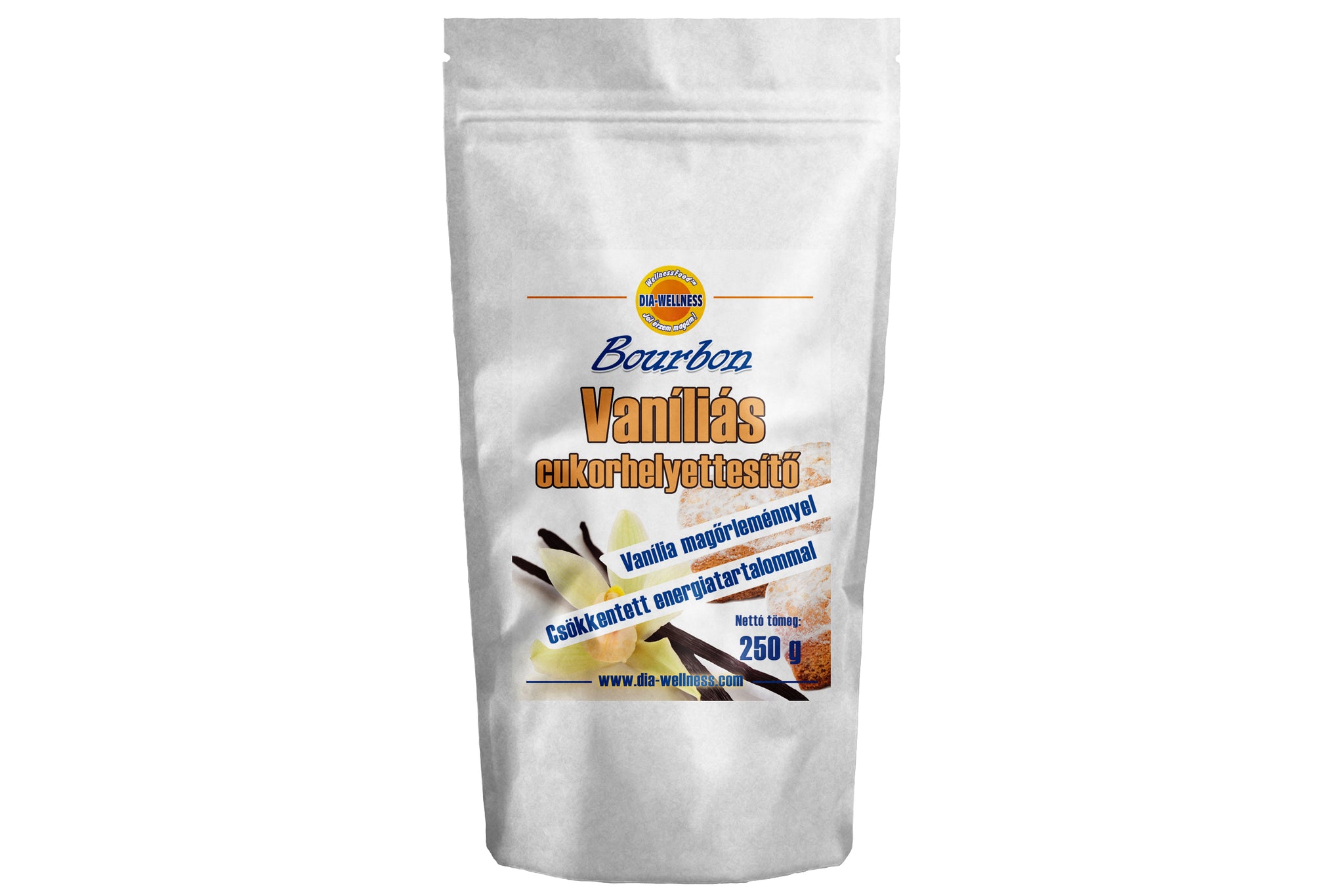 Dia-Wellness Bourbon vanilkový cukor pre diabetikov 250 g - 10916