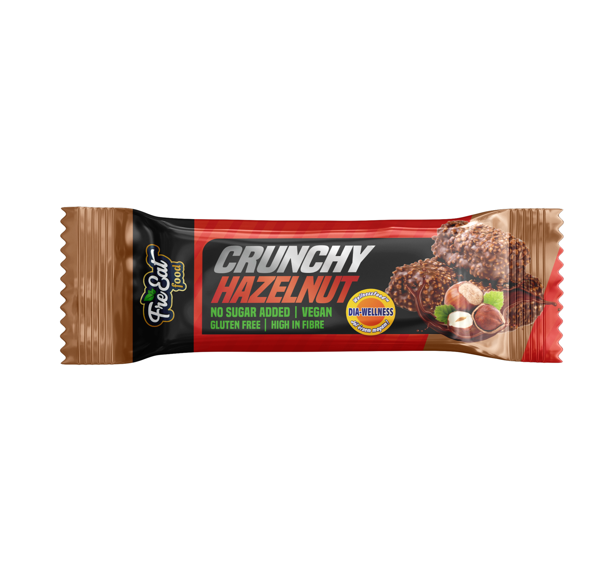 FreEat Chrumkavá lieskovooriešková tyčinka s lieskovými orieškami 30 g - 96495
