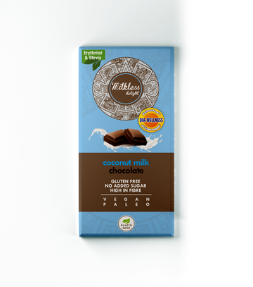 Health Market Milkless Delight Čokoláda s kokosovým mliekom a so sladidlami 80 g - 58579