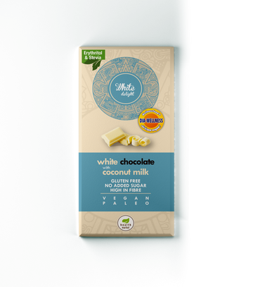 Health Market White Delight Biela čokoláda so sladidlami 80g - 57184