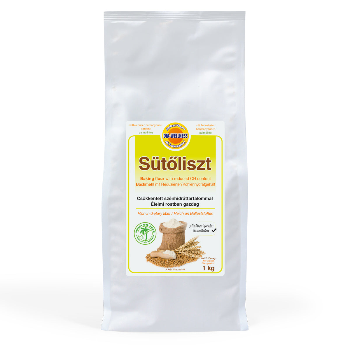 Dia-Wellness múka na pečenie so zníženým obsahom sacharidov 1000 g - 32485