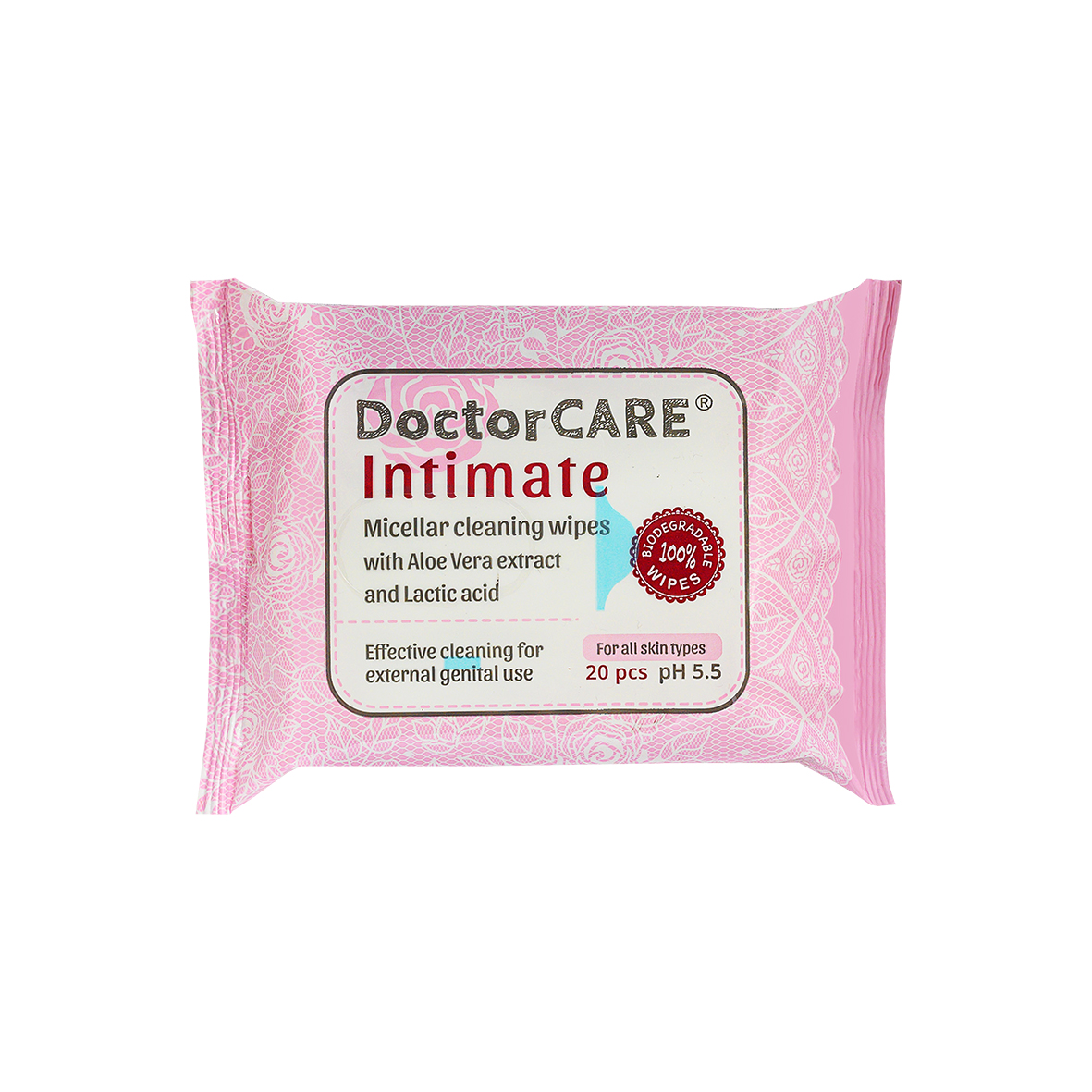 Doctor Care Intímne obrúsky s Aloe Vera 20 ks - 89949