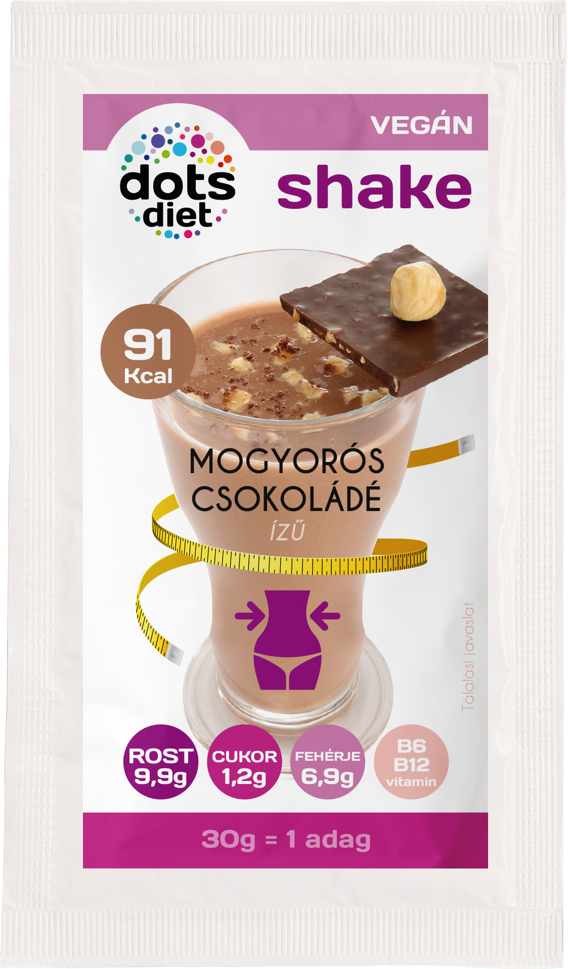 Dotsdiet shake por mogyorós-csokoládé ízű 30 g - 95299