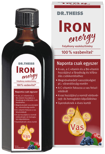 Dr. Theiss Tekutý výživový doplnok IRON energy 500 ml - 89484