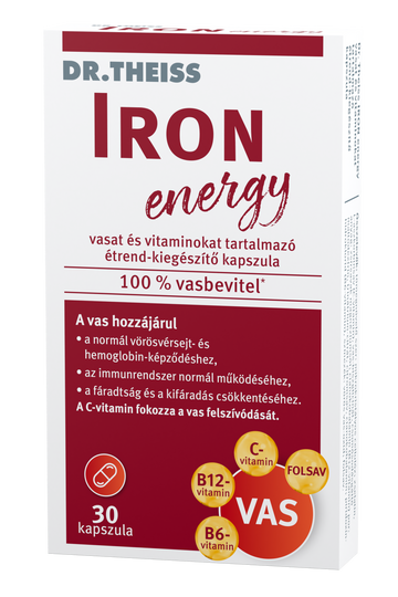Dr. Theiss Železná energia - vitamínové kapsuly 1.41 g - 90813