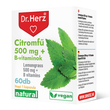 Dr.herz citrónové 500 mg + vitamíny B 60 kapsúl