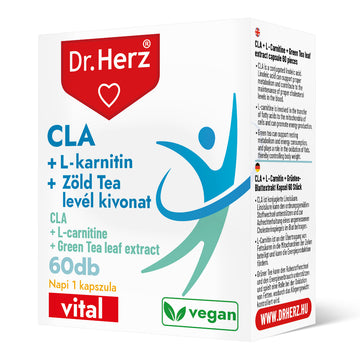 Dr.herz cla+l-karnitín+ekstrakt zo zeleného čaju 60 kapsul