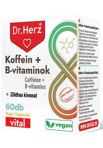 Dr.herz kofeín + vitamíny B 60 kapsul