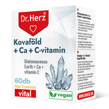 Dr.herz tvrdá zemina+kalcium+vitamín-c 60 kapsúl