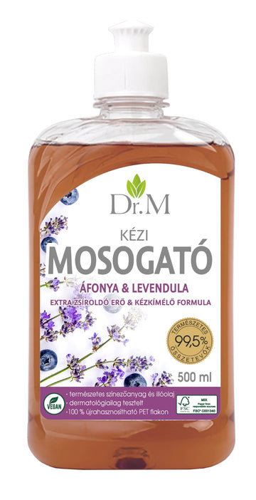 Dr.m ručný umývací prostriedok jahody a lavandule 500 ml