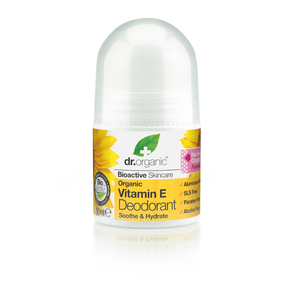 Dr. Organic Bioaktívny organický prírodný deodorant roll-on s vitamínom E 50 ml - 15242