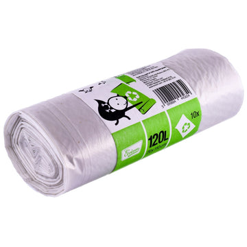 Zelená Recyclingová odpadková taška - 120 litrov - 10 kusov