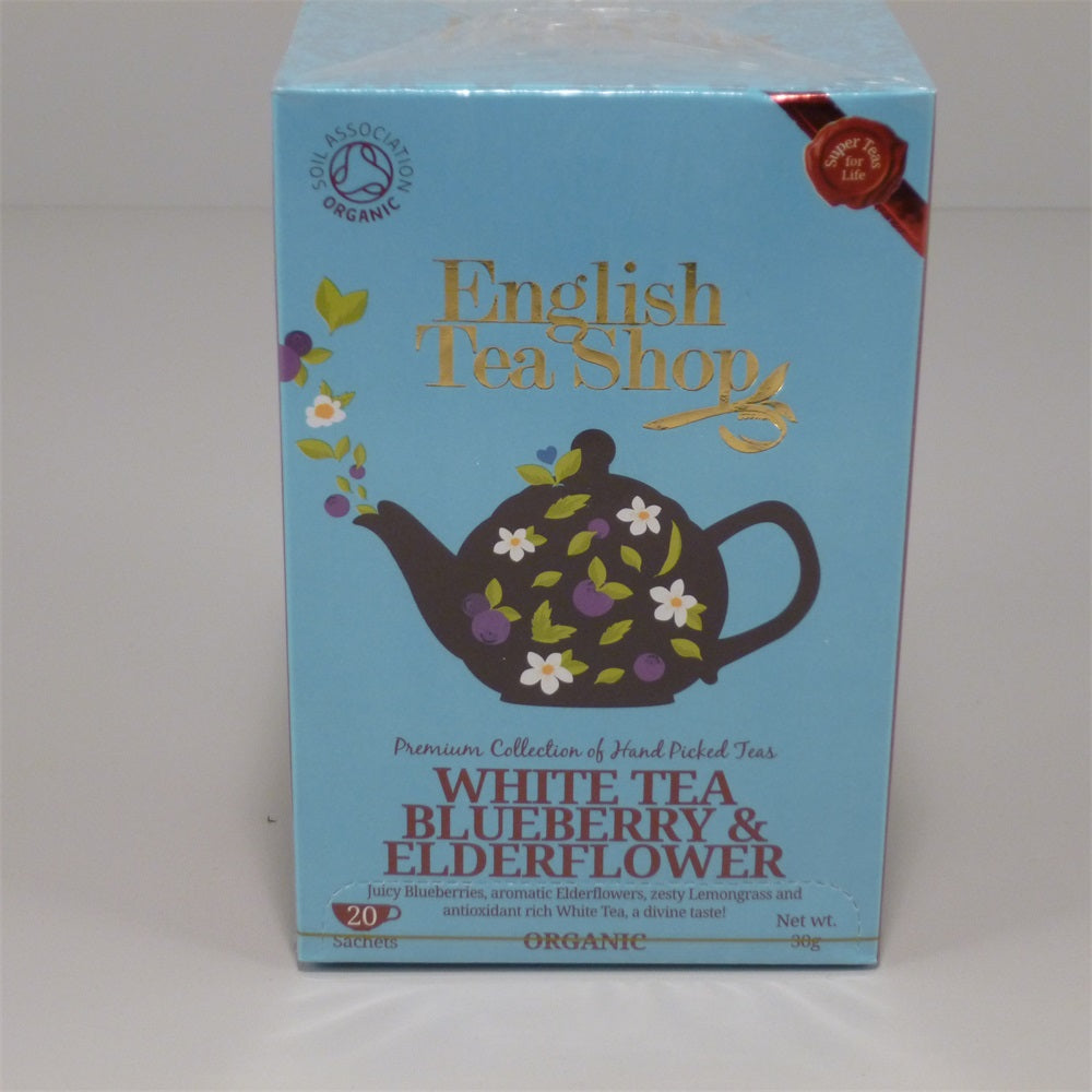English Tea Shop Biely čaj s čučoriedkami a bazovým kvetom 30 g - 33314