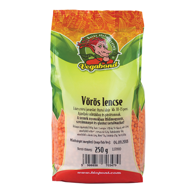 Vegabond červená šošovica 250 g - 34150