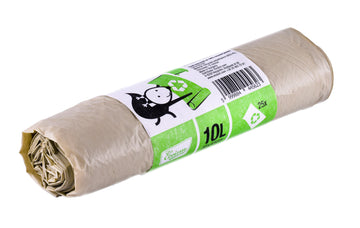 Zelená Recyclingová odpadková taška - 10 litrov - 25 kusov