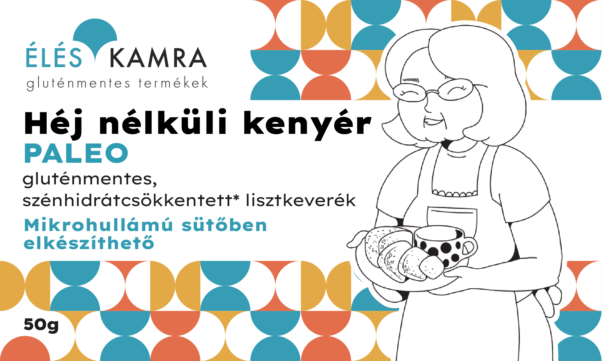 Éléskamra bezlepková múčna zmes na chlieb bez kôrky 50 g - 94665